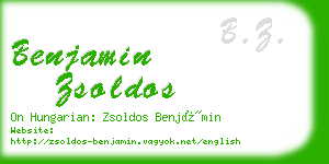 benjamin zsoldos business card